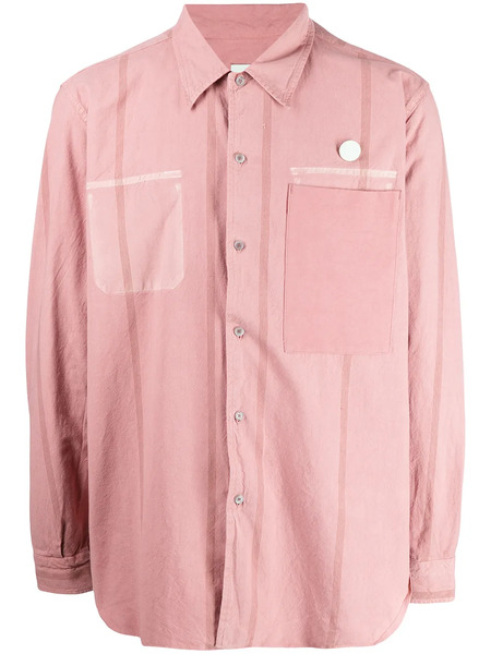  Oamc Long-sleeve Poplin Shirt - Pink 