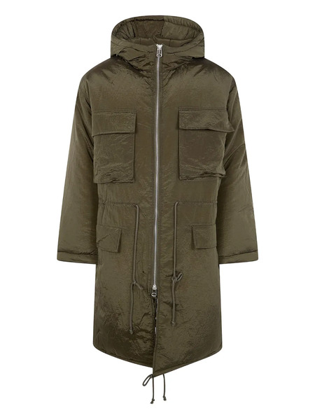  Oamc Multi-pocket Hooded Parka - Green 