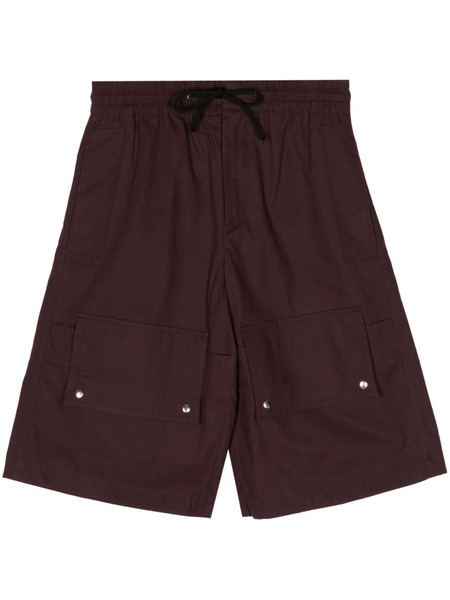  Oamc Organic Cotton Drawstring Shorts - Red 
