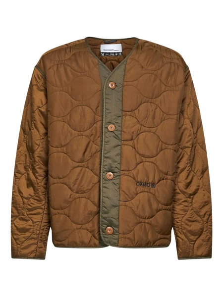  Oamc Peacemaker Logo-lettering Jacket - Brown 