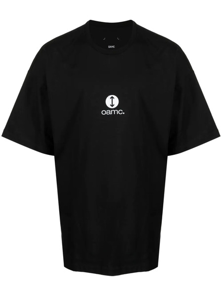  Oamc Photograph-patch Oversized T-shirt - Black 