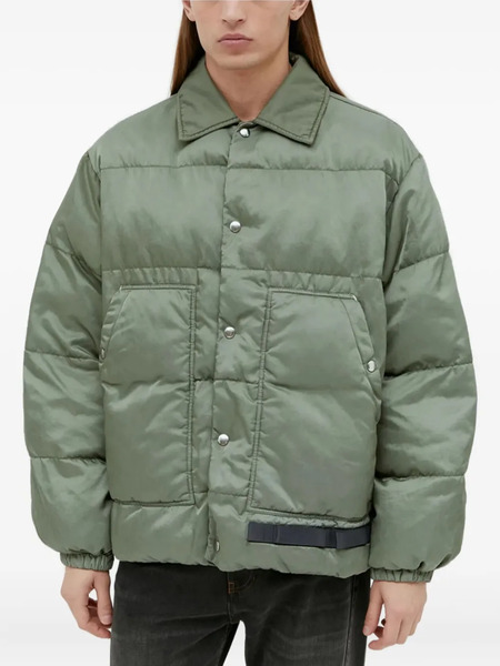  Oamc Quilted Snap-fastening Jacket - Green 