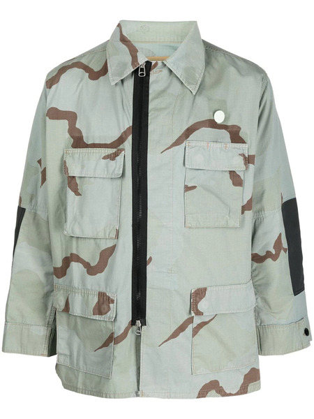  Oamc Re:work Bdu Shirt Jacket - Blue 