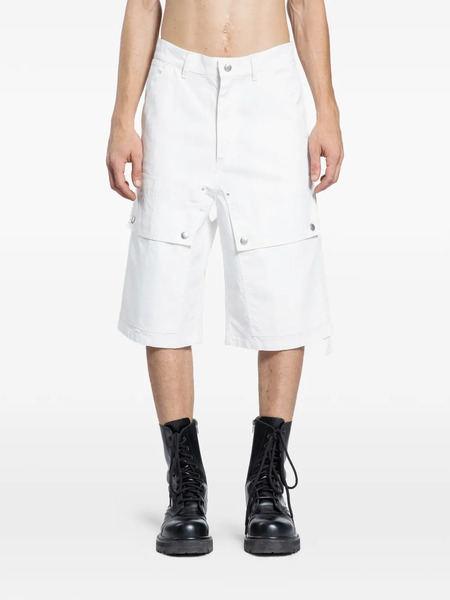  Oamc White Cargo Shorts 