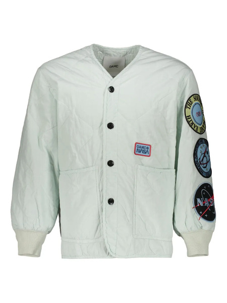  Oamc X Nasa Logo-appliqué Bomber Jacket - Green 