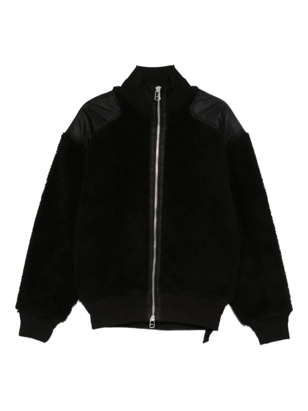  Oamc Zip Panelled Peacemaker Coat - Black 