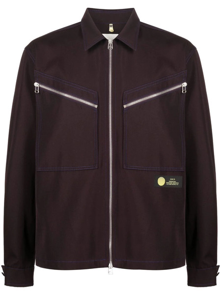  Oamc Zip-up Shirt Jacket - Brown 