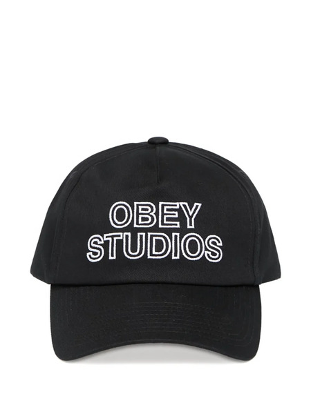  Obey Strapback Baseball Cap - Black 