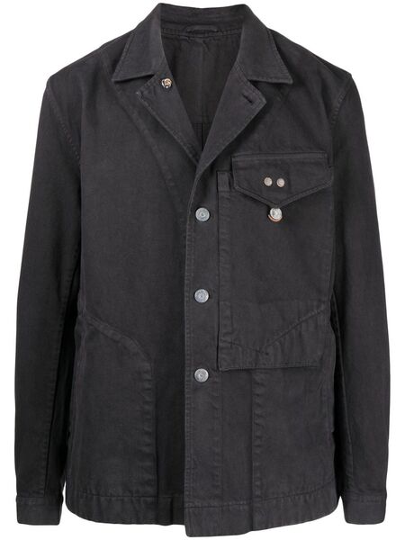  Objects Iv Life Chest-pocket Shirt Jacket - Black 