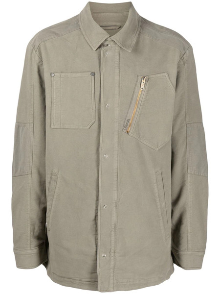  Objects Iv Life Logo-print Canvas Shirt Jacket - Green 