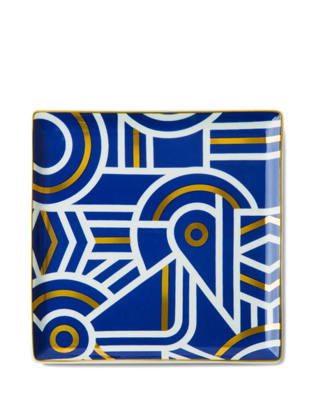  Octaevo Greco Geometric Tray (15cm X 15cm) - Blue 
