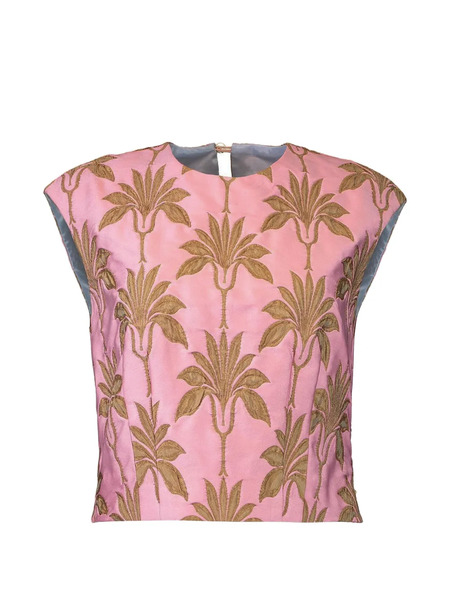  Odeeh Sleeveless Floral Shirt - Pink 