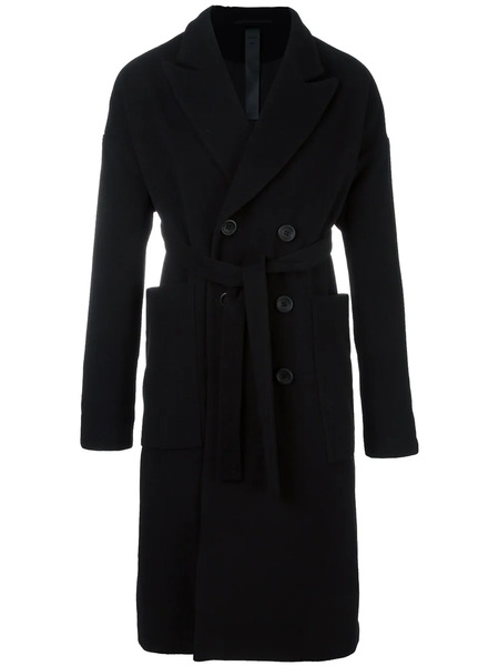  Odeur Oversized Collar Coat - Black 