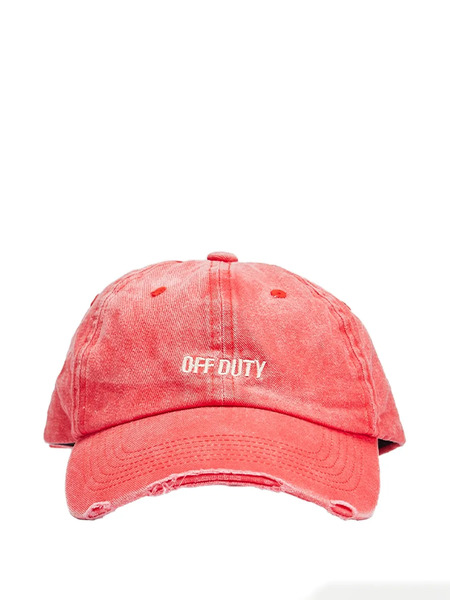  Off Duty Neith Washed Cap - Red 