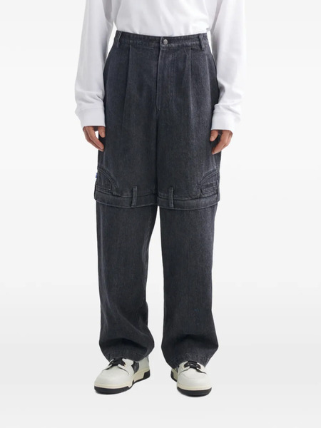  Off Duty Pleated Eararn Jeans - Grey 