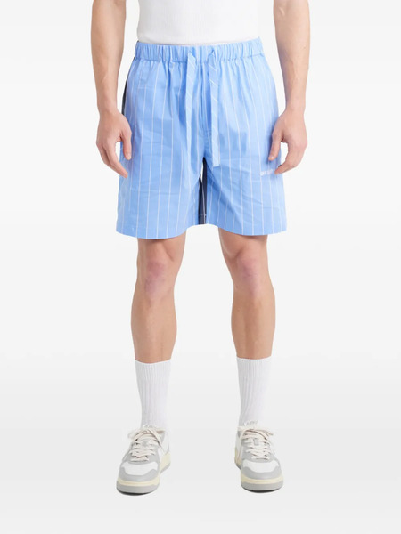  Off Duty Striped Drawstring Shorts - Blue 