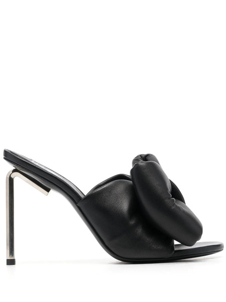  Off-white Allen Bow-embellished Sandals - Black 