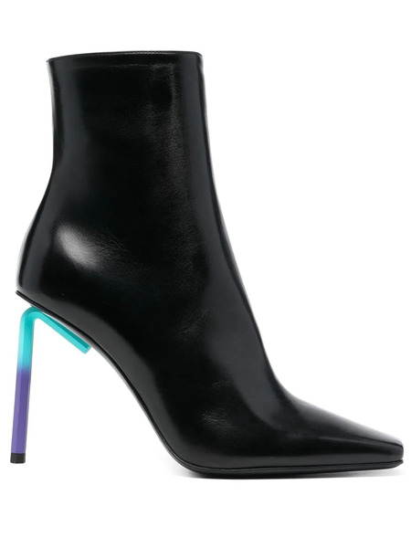  Off-white Allen 140mm Leather Ankle Boots - Black 
