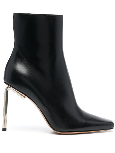  Off-white Allen 100mm Leather Ankle Boots - Black 