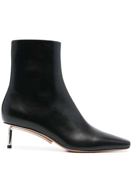  Off-white Allen 60mm Leather Ankle Boots - Black 