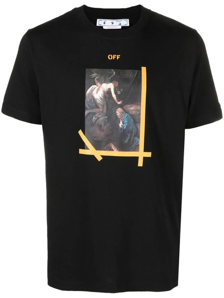  Off-white Arrows Caravaggio Print T-shirt - Black 