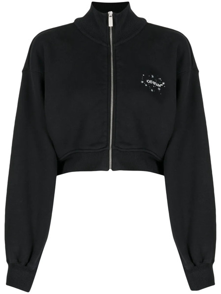  Off-white Arrows Cropped Sweatshirt - Black 