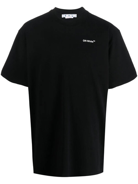  Off-white Arrows Logo-print T-shirt - Black White 