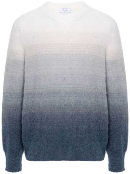  Off-white Arrows Ombré Brushed Jumper - Grey 