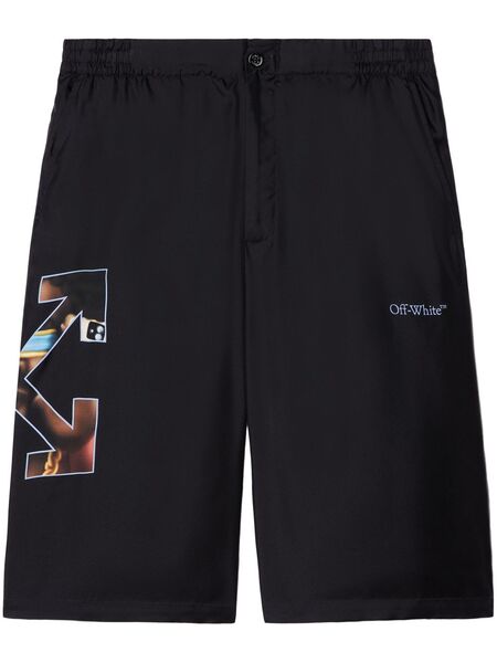  Off-white Barber Arrow Shorts - Black 