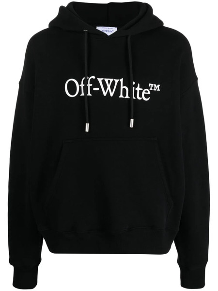  Off-white Big Bookish Skate Cotton Hoodie - Black 