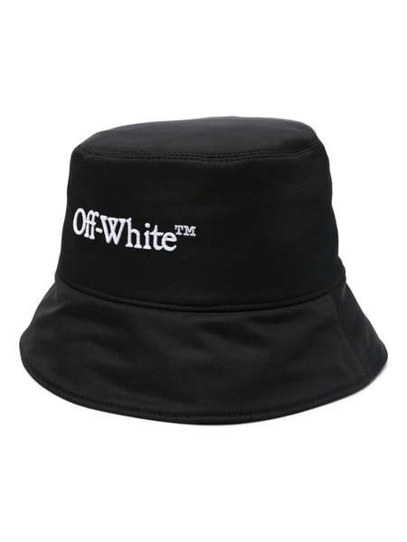  Off-white Bookish Logo-embroidered Hat - Black 