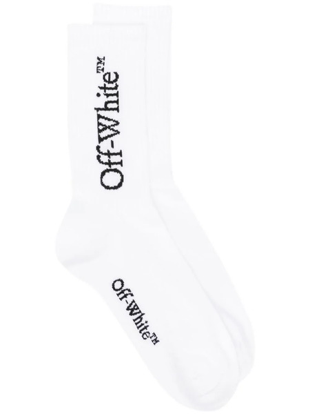  Off-white Bookish Logo-intarsia Socks 