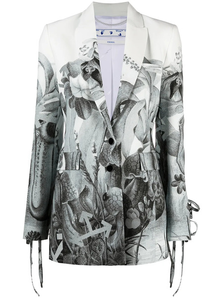  Off-white Botanical Single-breasted Blazer 