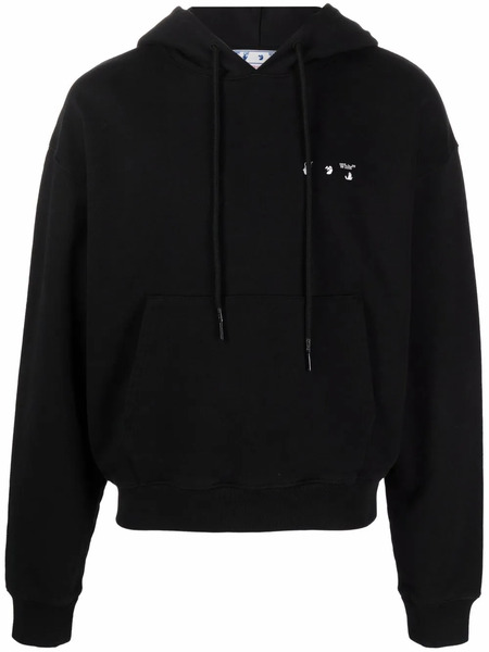  Off-white Caravaggio Paint Over Hoodie - Black 