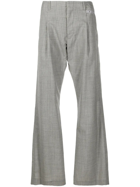  Off-white Checked Tailored Trousers - Grey 