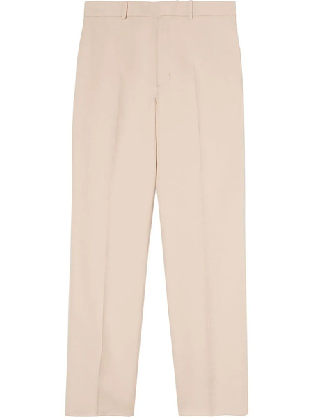  Off-white Cotton Tailored Trousers - Neutrals 