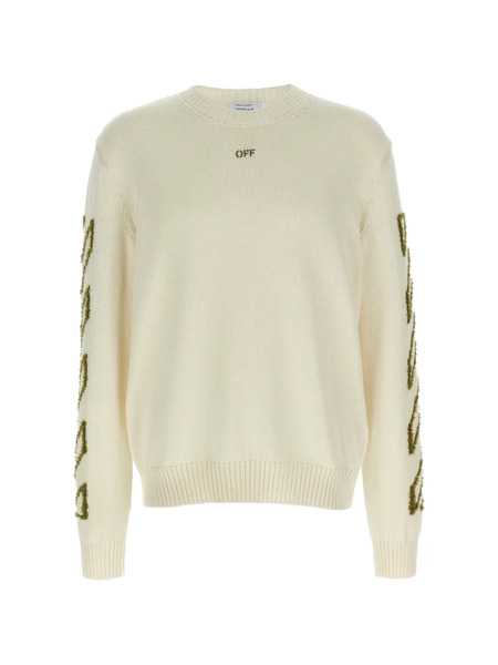  Off-white 3d Diag Outline Sweater - Neutrals 