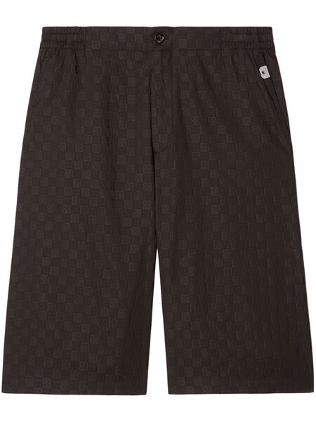  Off-white Damier Shorts - Brown 