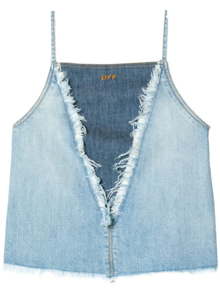  Off-white Denim Top - Blue 