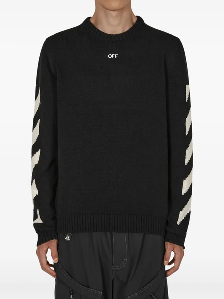  Off-white Diag Arrow Sweater - Black 