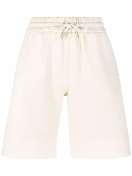  Off-white Diag Logo-print Sweat Shorts - Neutrals 