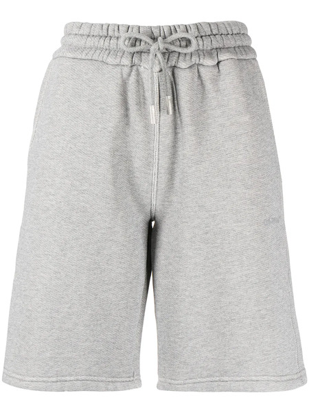  Off-white Diag-stripe Drawstring Shorts - Grey 