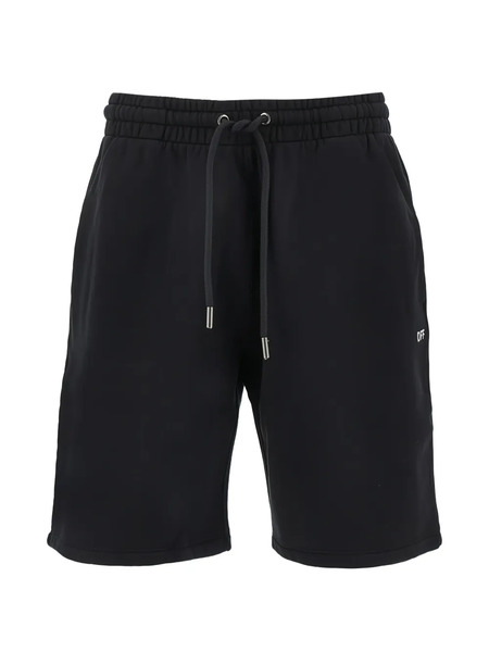  Off-white Drawstring Shorts - Black 