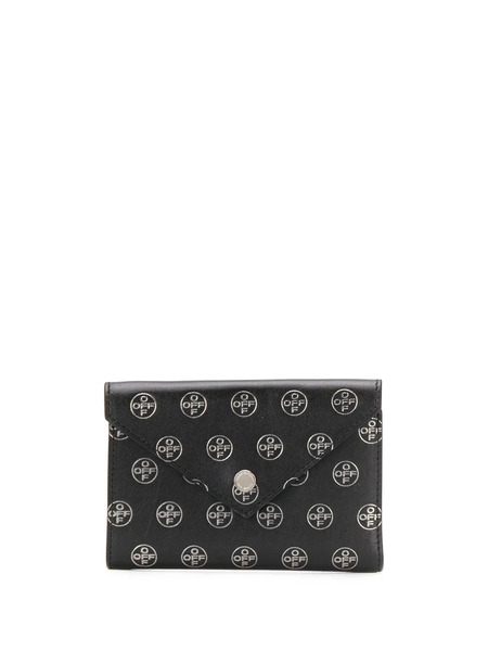  Off-white Embossed Logo Envelope-style Cardholder - Black 