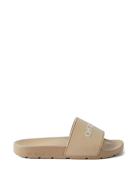  Off-white Embossed-logo Flip-flops - Neutrals 
