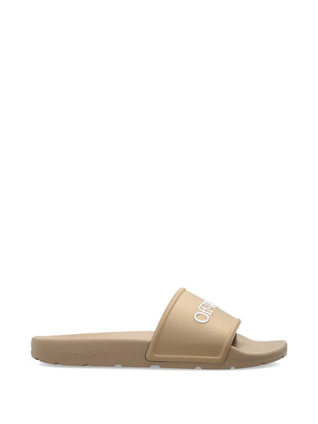  Off-white Embossed-logo Slides - Neutrals 