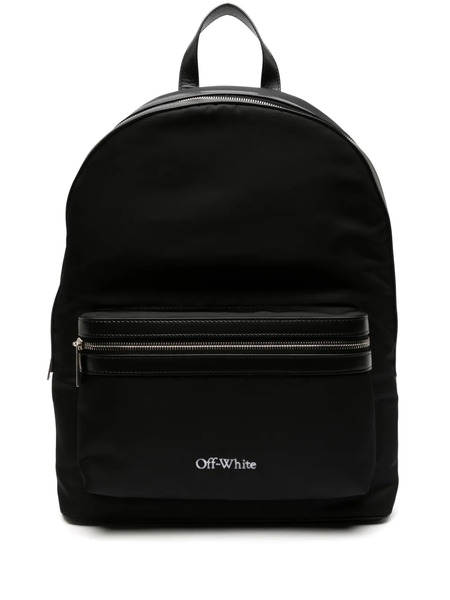  Off-white Embroidered-logo Backpack - Black 