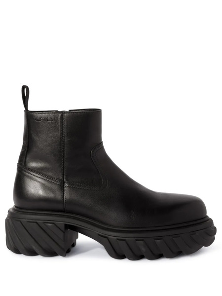  Off-white Exploration Motor Ankle Boots - Black 