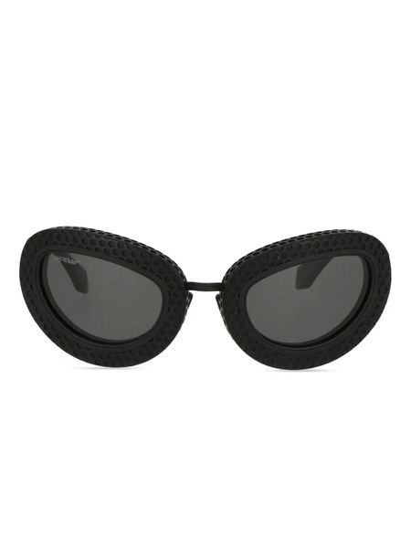  Off-white Eyewear Oval-frame Sunglasses - Black 