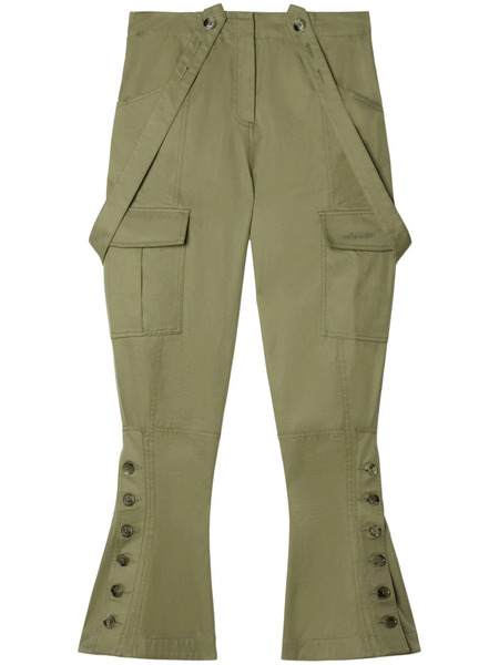  Off-white Flared Cargo Pants - Green 